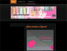 Tablet Screenshot of cigma.com.mx
